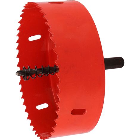 Foret scie cloche HSS M42 pour tuyaux en aluminium et en fer, 110 mm