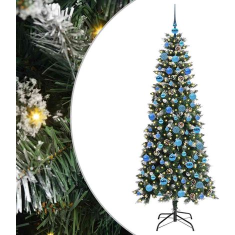 Albero di Natale Albero natalizio Albero festivo artificiale con 300 LED Verde 180 cm (1/5)