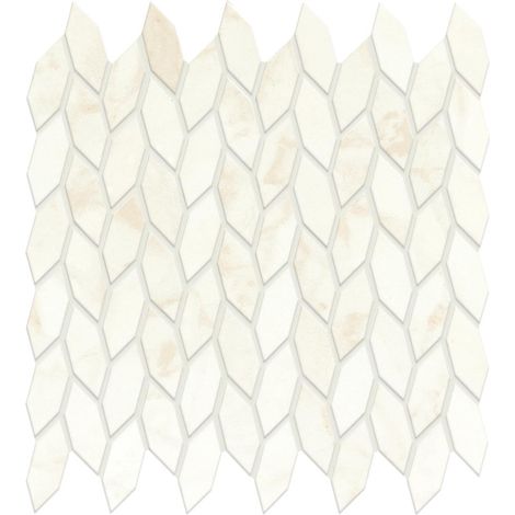 Mosaïque effet Marbre Blanc Calacatta Celeste Nav 30,5x30,5x0,85 cm Silk Faventa - Mur intérieur (vendu par carton de 0,558 m²) - RO'MA CARRELAGE