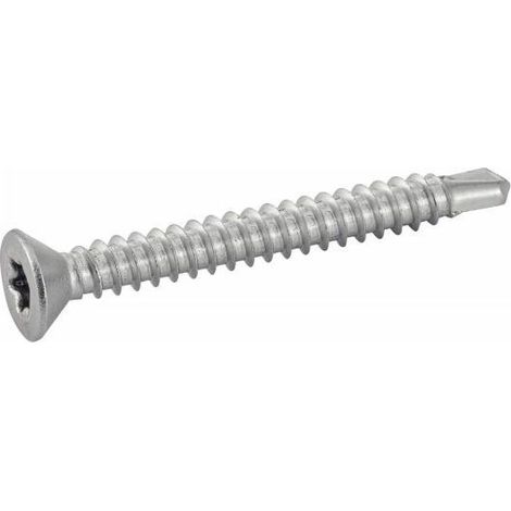 Selbstbohrende Schrauben mit Senkkopf und sechs Lappen – Edelstahl A2 4,2 x 38 mm – Schachtel mit 200 Stück (1/3)