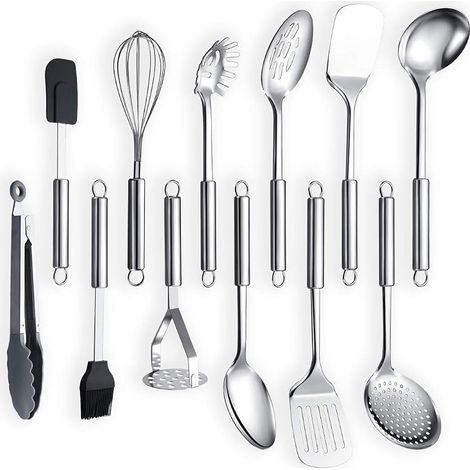 12-teiliges Küchenutensilien-Set aus Edelstahl (1/5)
