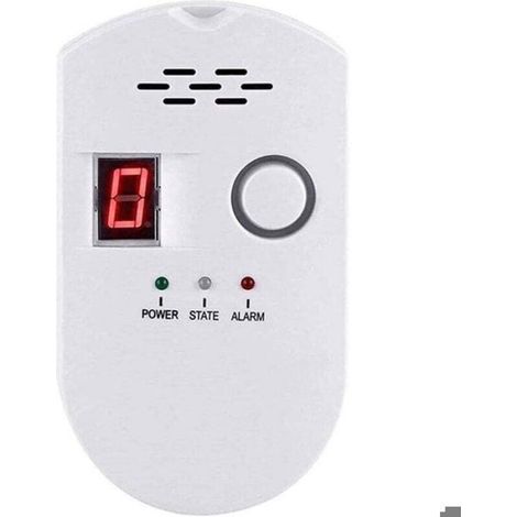 Détecteur De Gaz - Méthane Propane Butane - Alarme Sonore 85 dB - Affichage LED Numérique - Prise Européenne Plug-And-Play - 1 Pièce (1/4)