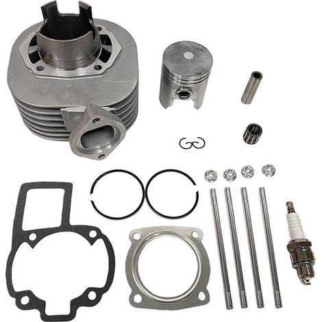 LT80 motorcycle cylinder kit compatible with Suzuki LT80 Quadsport LT80: cylinder, piston and cylinder head parts. (1/4)