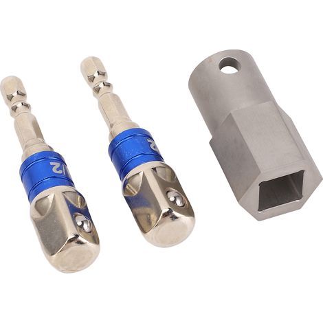 Adaptateur de perceuse à poignée de manivelle de cric de remorque à vent supérieur en acier inoxydable avec embout à douille de 2 1/2 pouces (1/5)