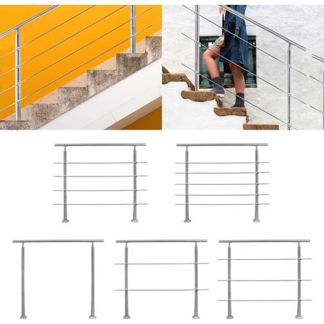 SWANEW Riduce per scale di parapetto del balcone con/senza croce per costruire facilmente (120 cm. 0 montanti incrociati) (1/5)