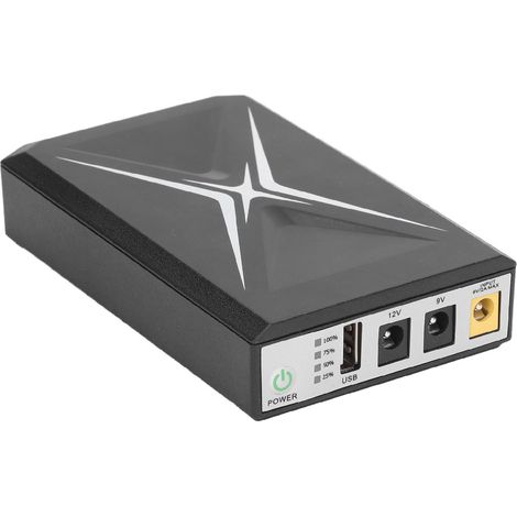 Unterbrechungsfreie Stromversorgung 8800 mAh, kompaktes USV-System mit hoher Kapazität für Kameras, WLAN-Router, 9-V-DC-Eingang (1/5)