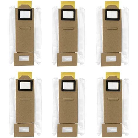 Sac A Poussiere - Pour Robot Aspirateur Roborock S7 S7 Plus S7 Maxv S7 MaxV Plus S7 MaxV Ultra T7 Plus - 6 Pièces (1/5)