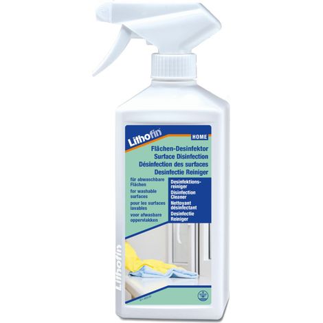 Désinfection des surfaces - Nettoyant désinfectant universel - Lithofin - 0,5 L - Spray