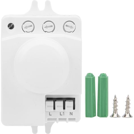 TDL-1912 5,8-GHz-Mikrowellen-Bewegungsmelder, Radarsensor für automatische Beleuchtung, AC 85–250 V