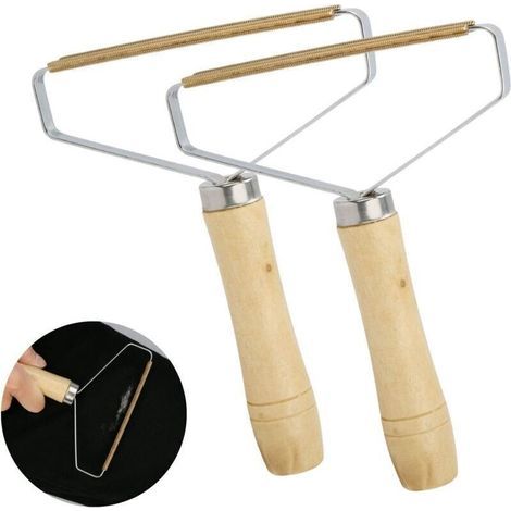 Lot de 2 Brosse Manuel Anti Poil, Rasoir Anti Bouloche Brosse Anti Bouloche Vetement Machine Manuelle de Rasoir de Vêtements Lint Remover pour Tapis de Poils d'animaux.