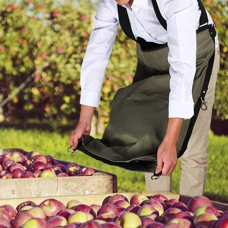 Sac à cueillette de fruits, tablier de cueillette de légumes et de baies, tablier de jardinage, aide agricole (1/4)