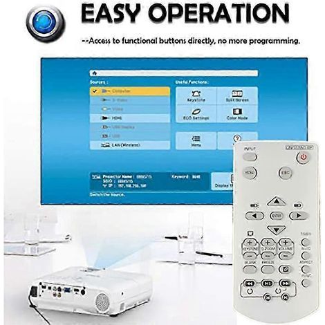 Remote Control for CASIO Projector YT-141 XJ-A142 XJ-A147 XJ-A242