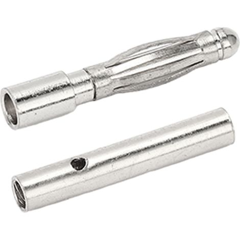 2,5-mm-Bananenstecker (10 Stück), Stecker/Buchse, rotvergoldet, für Regler, Akku, Motor (1/5)