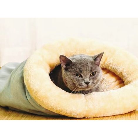 Sacos de dormir,nidos y colchonetas para gatos,Cestas para dormir,Cestas semicerradas para gatos,Aptas para gatos grandes y pequeños (1/4)