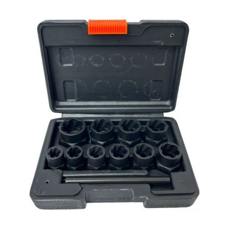 SET 11PZ ESTRATTORI PER DADI E BULLONI DANNEGGIATI RIMOZIONE DI BULLONI 9-19MM (1/5)