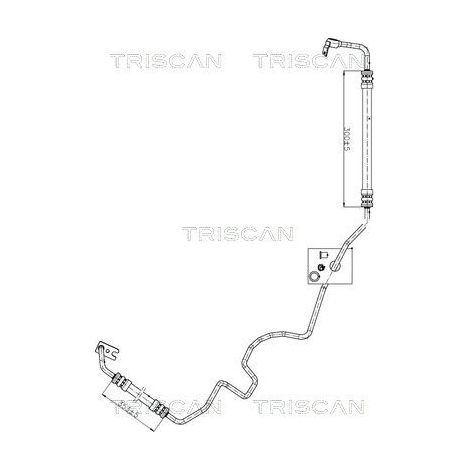 Tuyau hydraulique, direction TRISCAN 8516 24001 OPEL 13230354 20957815 22855327