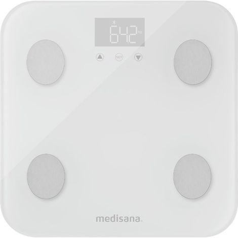 Medisana BS 600 WiFi Körperanalysewaage digital Wägebereich (max.)=180 kg Weiß Mit Bluetooth (1/5)