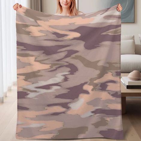 Couverture de lit en polaire, jeté doux et chaud pour le printemps, légère et luxueuse en microfibre de polyester, décoration intérieure cosy et élégante, ajout parfait à la décoration intérieure, cad (1/4)