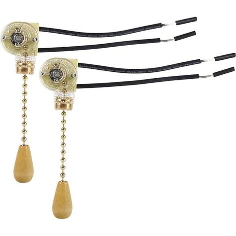 CCYKXA  Pcs Pull Chain Switch, Fan Pull Chain Switch, Wall Lamp Pull Switch, For LED Wall Light, Ceiling Fan, Room Lighting (1/5)