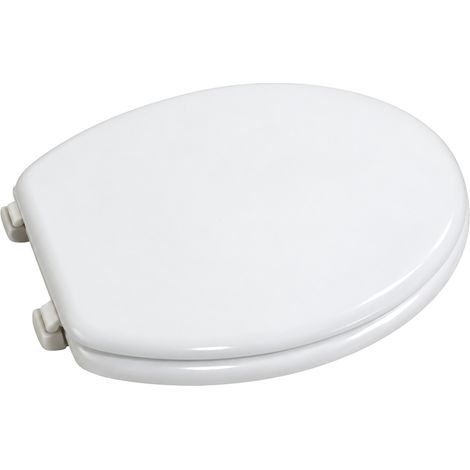 Copriwater universale in legno bianco modello classico (1/5)