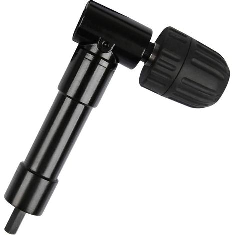 90° self-tightening right angle drill chuck, keyless drill angle chuck, screwdriver bit, angle drive, drill chuck, drill adapter, right angle drive for drill (1/5)