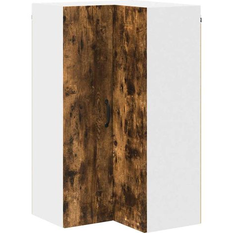 Meuble mural de cuisine,Armoire de cuisine avec porte Chêne fumé 57 x 57 x 100 cm CFW61463 (1/5)