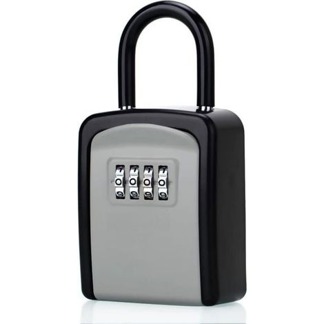 Boîte à clés extérieure à code numérique – Étanche, sécurisée – Pour porte entrée, mur – Antirouille (1/5)