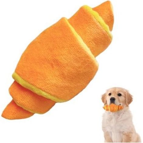 3 jouets à mâcher pour chiens, forme de croissant, en peluche souple, idéal pour creusage et stimulation mentale intérieur/extérieur (1/5)