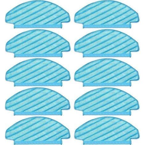 Garden Future(10 Pièces) N10 Tampons de Vadrouille Lavables et réutilisables , XU,pour Aspirateur ECOVACS DEEBOT OZMO N10/ N10 Plus/ T8/ T8+/ T8 AIV - KZQ (1/4)