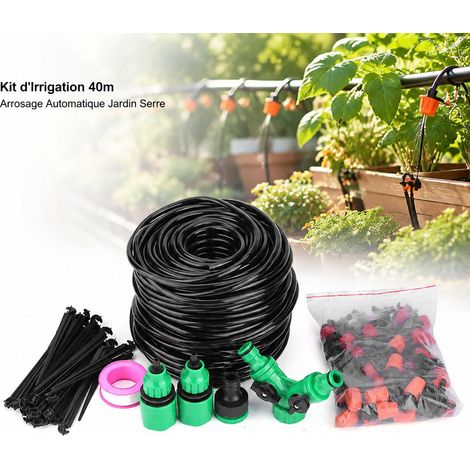 Toivize-Kit d'Irrigation 40m - ABS - Micro-goutteurs - Arrosage Automatique Jardin Serre (1/4)
