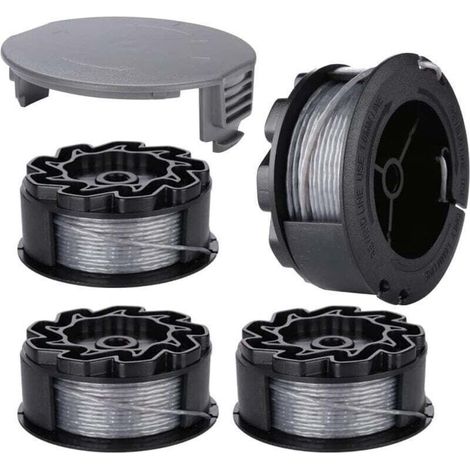 Bobine de Fil pour Taille-Haie UniversalGrassCut 18 18-26 18-2604 Pièces avec Protection IntégréeDiamètre 1,6 mm (1/4)