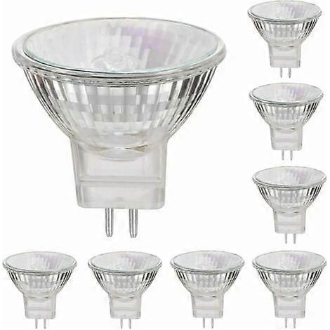 Ampoules halogènes MR11 12 V 35 W, culot GU4, blanc chaud 2800 K, dimmables, lot de 8 (1/5)