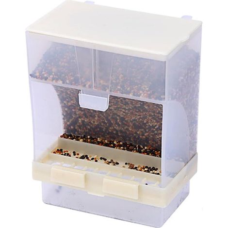 Mangeoire Automatique pour Oiseaux Cage Distributeur de Nourriture Anti-Gaspillage pour Canaris Perruches Incomparable (1/5)