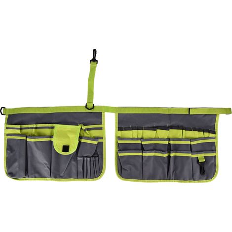 Sac de rangement de 34 outils de jardin avec compartiments assortis pour le jardinage extérieur (1/5)