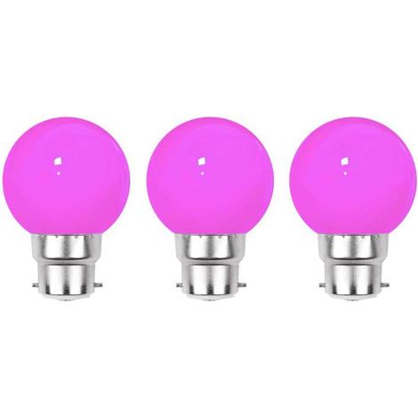 Lot de 3 ampoules LED Roses B22 Incassables - Guirlandes guinguette - Culot baïonnette