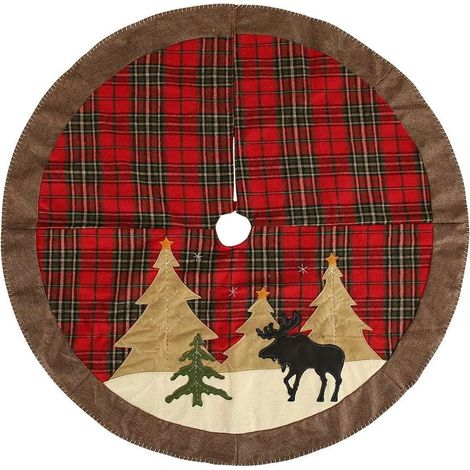 Tapis de protection pour sapin de Noël, 105 cm, pour la base du sapin enneigée. (1/5)