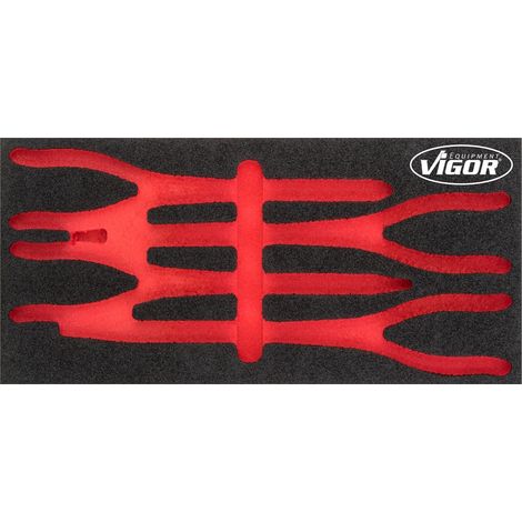 VIGOR Weichschaumeinlage, leer, V4995-L, (LxBxH) 393 x 188 x 35 mm (1/2)