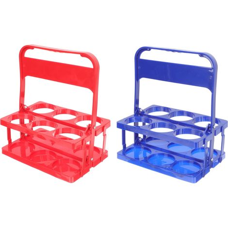 2 Pièces Panier Porte-Bouteilles Pliable en Plastique (1/4)