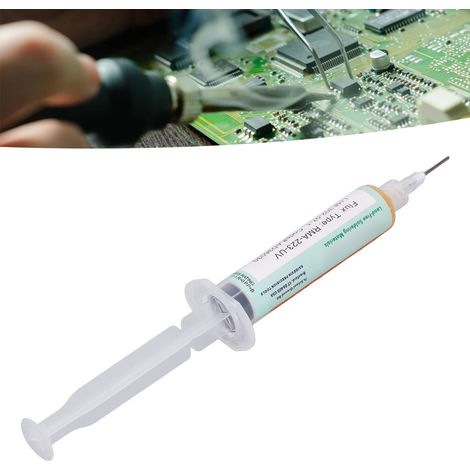 Pâte de flux de soudure premium RMA-223-UV, flux de soudure BGA, pâte de flux de soudure de réparation, flux de soudure en seringue vendu en paquets (deux par paquet) (1/5)