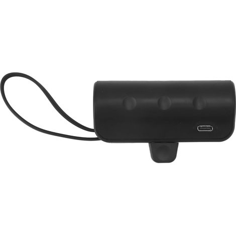 Mini chargeur portable pour recharge d'urgence en extérieur avec batterie externe et câble USB-C pour interface iOS (1/5)