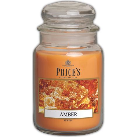 Grande bougie en pot ambrée - Parfum doux, délicieux - Parfum longue durée - Jusqu'à 150 heures de combustion (1/5)