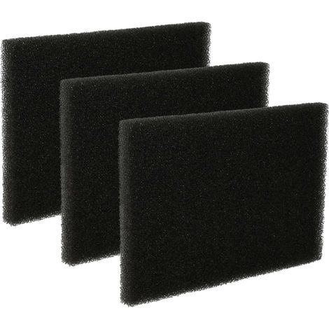 vhbw 3x Schaum-Filter kompatibel mit AEG Vampyr CE 270, CE 250, CE 220 Staubsauger