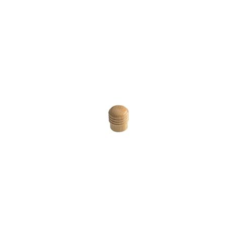 Ouvre&Déco – Bouton de meuble en bois vernis Ø 20 mm, RAINURE
