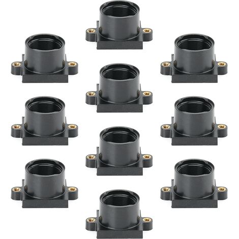 Set mit 10 ABS-Kameraobjektivhalterungen, M12x0,5-Adapter mit Filter (1/5)
