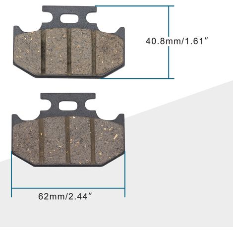 Plaquettes de frein pour moto S555, plaquettes de frein à œillet large (1/4)
