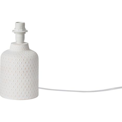 Base lampada da tavolo RAVELLO in ceramica bianca 20 cm. (1/2)