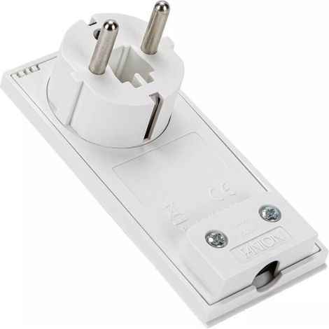 Spina franco tedesca schuko 2p+t 16a modello clock bianco fanton 80150 (1/5)