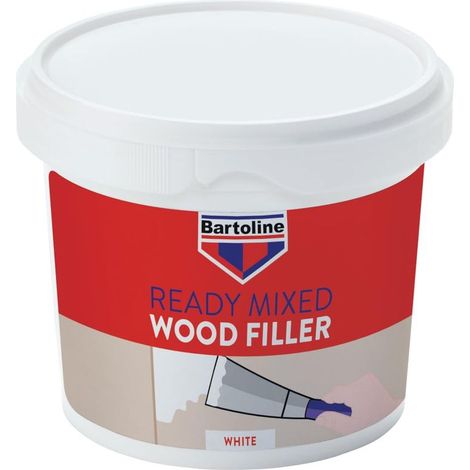 Bartoline Stucco per Legno Pronto all’Uso Bianco 500 g – Stucco Durevole & Facile da Usare per Riparazioni di Legno Interno & Esterno (1/2)