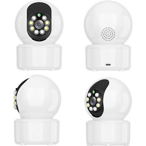 PTZ-Sicherheitskamera für den Innenbereich, drehbare WLAN-Heimkamera, kompatibel mit Babyphonen (1/5)