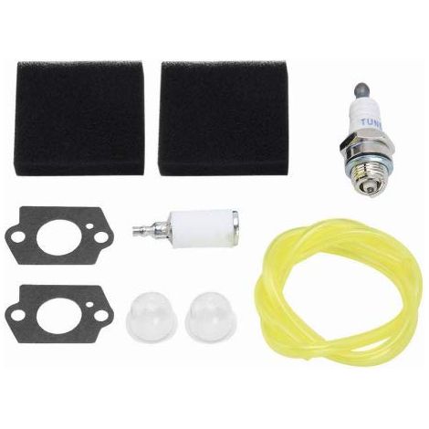 Rasentrimmer-Luftfilter, Zündkerzen-Set, Rasentrimmer-Aufsatz für Rasentrimmer, Luftfilter-Adapter für Homelite ST285BC, ST275, ST155, Fadentrimmer